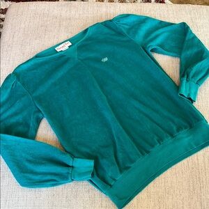 Vintage Oscar de la Renta Teal Sweater